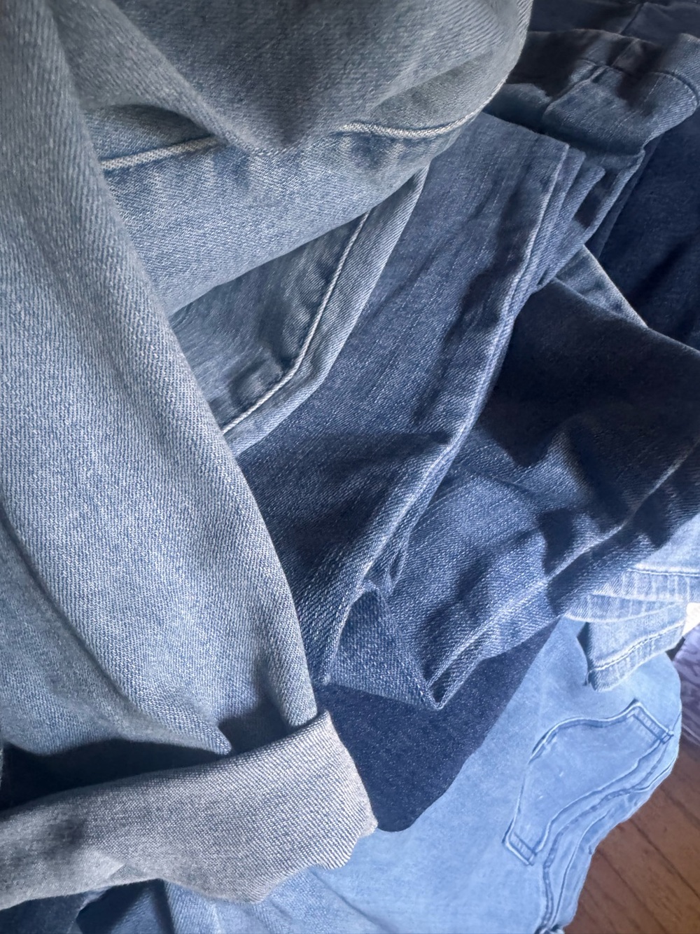 15+ PAIRS LAURIE FELT etc Classic Mixed Blue Denim Lot SIZES 2,4, S and XS